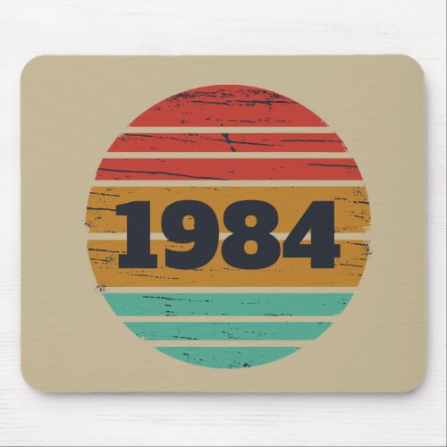 Personalized vintage 40th birthday gifts mouse pad