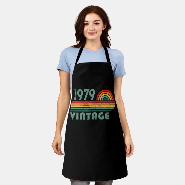 Personalized vintage 45th birthday gifts apron (Worn)