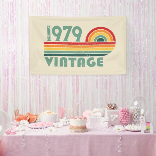 Personalized vintage 45th birthday gifts banner