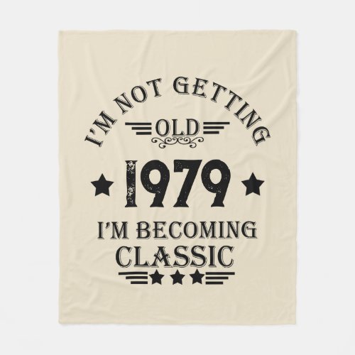 Personalized vintage 45th birthday gifts fleece blanket