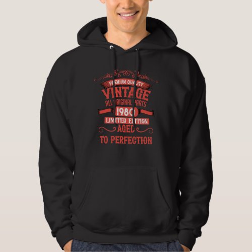 Personalized vintage 45th birthday gifts red hoodie