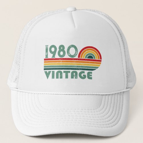 Personalized vintage 45th birthday gifts trucker hat
