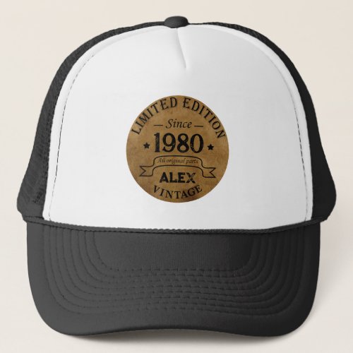 Personalized vintage 45th birthday gifts trucker hat