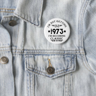 Personalized vintage 50th birthday gifts button