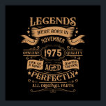 Personalized vintage 50th birthday whiskey themed poster<br><div class="desc">You can add some originality to your wardrobe collection with this vintage classic birthday graphic design with awesome typography font lettering, is a great gift idea for men, women, husbands, wife girlfriends, and a boyfriend who will love this one-of-a-kind artwork. The best amazing and funny holiday present for your happy...</div>