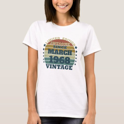Personalized vintage 55th birthday gift T_Shirt