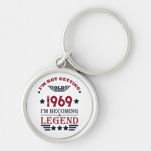 Personalized vintage 55th birthday gifts keychain
