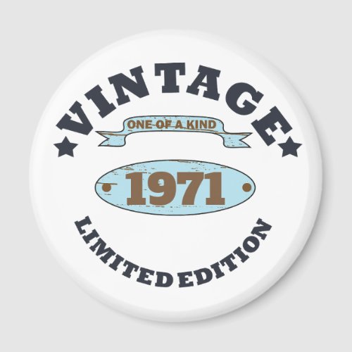 Personalized vintage 55th birthday gifts magnet