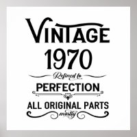 Personalized vintage 55th birthday party