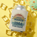 Personalized vintage 60th birthday gift can cooler<br><div class="desc">You can add some originality to your wardrobe collection with this vintage sunset graphic design with awesome typography font lettering, is a great gift idea for men, women, husbands, wife girlfriend, and a boyfriend who will love this one-of-a-kind artwork. The best amazing and funny holiday present for your happy birthday...</div>
