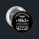Personalized vintage 60th birthday gifts button<br><div class="desc">You can add some originality with this limited edition, premium quality, and original, classy, retro, and vintage-looking birthday graphic design with a cool typography font. This is a great gift idea for men, women, husbands, wives, girlfriends, and boyfriends who will love this one-of-a-kind piece of art. The best unique and...</div>