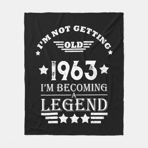 Personalized vintage 60th birthday gifts fleece blanket