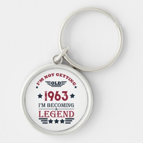 Personalized vintage 60th birthday gifts keychain