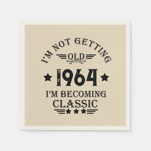 Personalized vintage 60th birthday gifts napkins