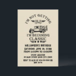 Personalized vintage 60th birthday party invitation<br><div class="desc">You can add some originality with this limited edition, premium quality, and original, classy, retro, and vintage-looking birthday graphic design with a cool typography font. This is a great gift idea for men, women, husbands, wives, girlfriends, and boyfriends who will love this one-of-a-kind piece of art. The best unique and...</div>