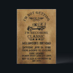 Personalized vintage 60th birthday party invitation<br><div class="desc">You can add some originality to your wardrobe collection with this vintage classic birthday graphic design with awesome typography font lettering, It is a great gift for men, women, husbands, wife, girlfriend, and a boyfriend who will love this one-of-a-kind artwork. The best amazing and funny holiday present for your happy...</div>