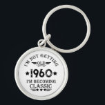 Personalized vintage 65th birthday gift keychain<br><div class="desc">This vintage classic graphic design with awesome typography font lettering can add originality to your wardrobe collection. It is a great gift idea for men, women, husbands, wives, grandmas, and grandpas who will love this one-of-a-kind artwork. It is the best and most funny holiday present for your happy birthday party....</div>