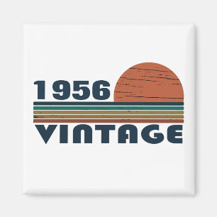 Personalized vintage 65th birthday gift magnet