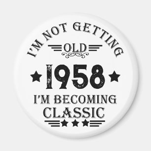 Personalized vintage 65th birthday gifts magnet