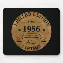 Personalized vintage 65th birthday gifts mouse pad