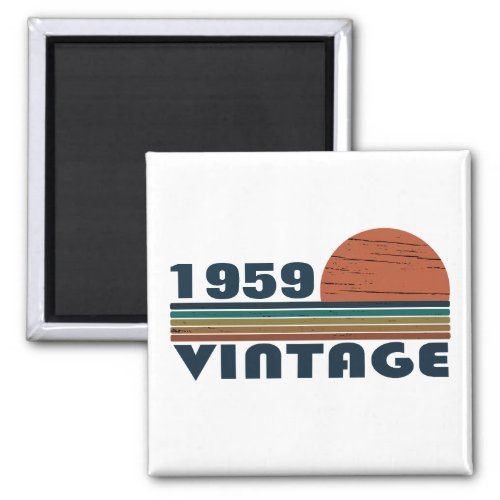 Personalized vintage 65th birthday magnet
