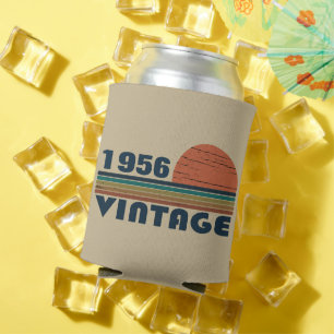 Personalized vintage 65th birthday party can cooler
