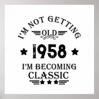 Personalized vintage 65th birthday party