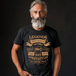 Personalized vintage 65th birthday whiskey label T-Shirt