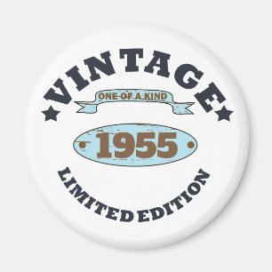 Personalized vintage 70th birthday gifts magnet