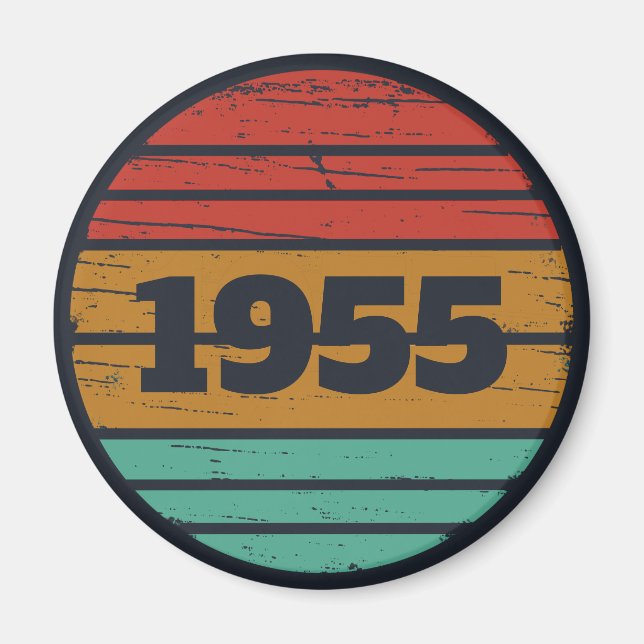 Personalized vintage 70th birthday gifts magnet (Front)