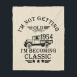 Personalized vintage 70th birthday mens gifts fleece blanket<br><div class="desc">You can add some originality to your wardrobe collection with this vintage classic truck graphic design with awesome typography font lettering, is a great gift idea for men, women, husbands, wife grandmas, and grandpas who will love this one-of-a-kind artwork. The best amazing and funny holiday present for your happy birthday...</div>