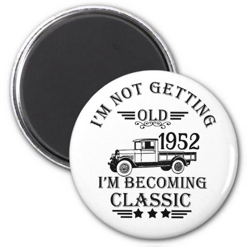 Personalized vintage 70th birthday mens gifts magnet