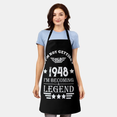 Personalized vintage 75th birthday gifts apron