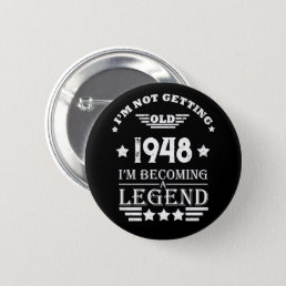 Personalized vintage 75th birthday gifts button