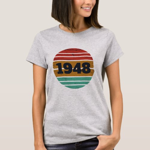 personalized vintage 75th birthday gifts T_Shirt