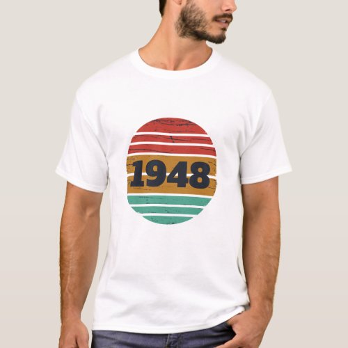 personalized vintage 75th birthday gifts T_Shirt