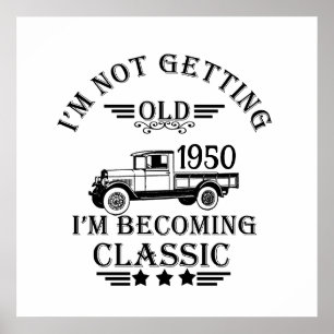 Personalized vintage 75th birthday poster