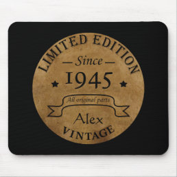 Personalized vintage 79th birthday mouse pad