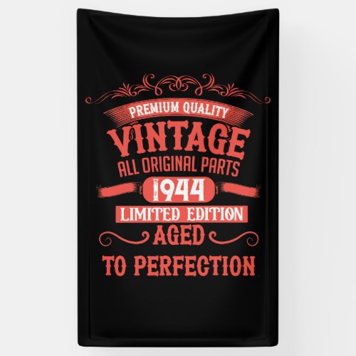 Personalized vintage 80th birthday gifts banner