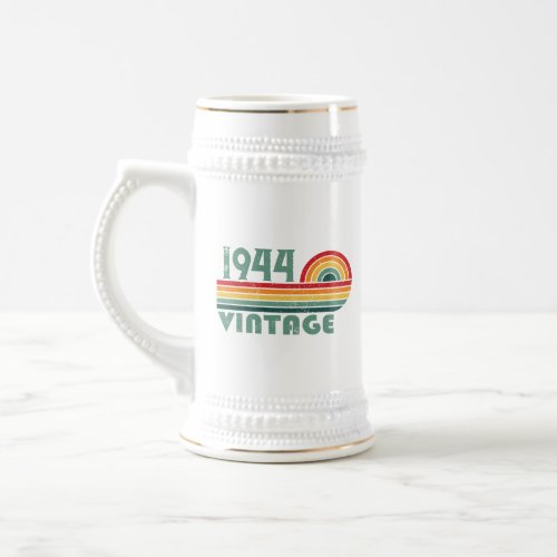 Personalized vintage 80th birthday gifts beer stein