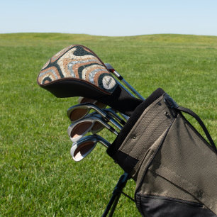 Personalized Vintage Abstract Quartz Stone Natural Golf Head Cover