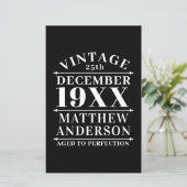 Personalized Vintage Aged to Perfection (Standing Front)