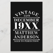 Personalized Vintage Aged to Perfection (Back)