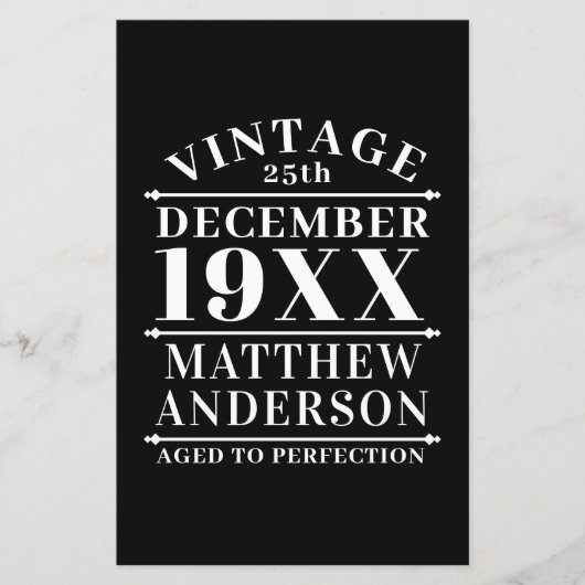 Personalized Vintage Aged to Perfection (Front)