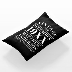 Personalized Vintage Aged to Perfection Accent Pillow