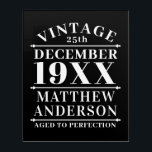 Personalized Vintage Aged to Perfection Acrylic Print<br><div class="desc">Personalized vintage aged to perfection design could be a great gift for your friends or family member,  or you can use it yourself.</div>