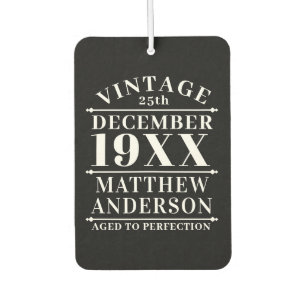 Personalized Vintage Aged to Perfection Air Freshener