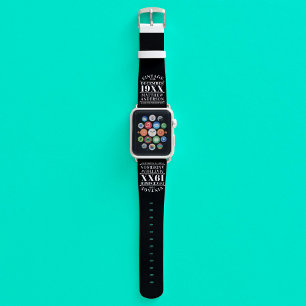 Personalized Vintage Aged to Perfection Apple Watch Band