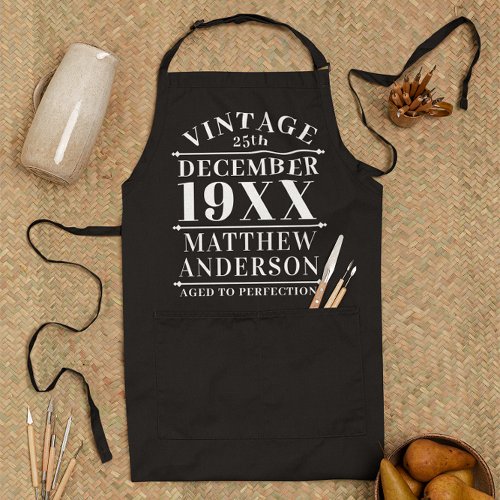 Personalized Vintage Aged to Perfection Apron