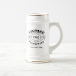 Personalized Vintage Aged To Perfection Birthday Beer Stein at Zazzle